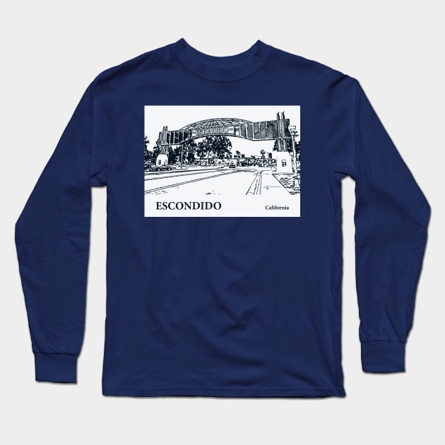 Escondido - California Long Sleeve T-Shirt by Lakeric